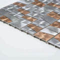 Luxurious Aluminum Metal Mosaic Tile For Living Room Wall